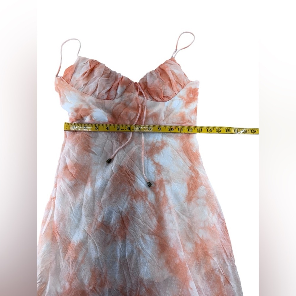 Petal & Pup . Orange Tie-Dye Midi Dress - Picture 8 of 11